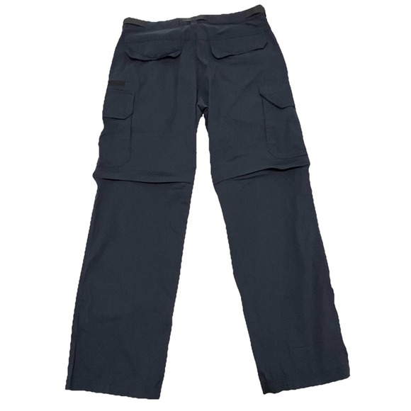 The BC Clothing Convertible Pants L x 30 Blue Cargo Hiking Pants Shorts - Picture 5 of 9